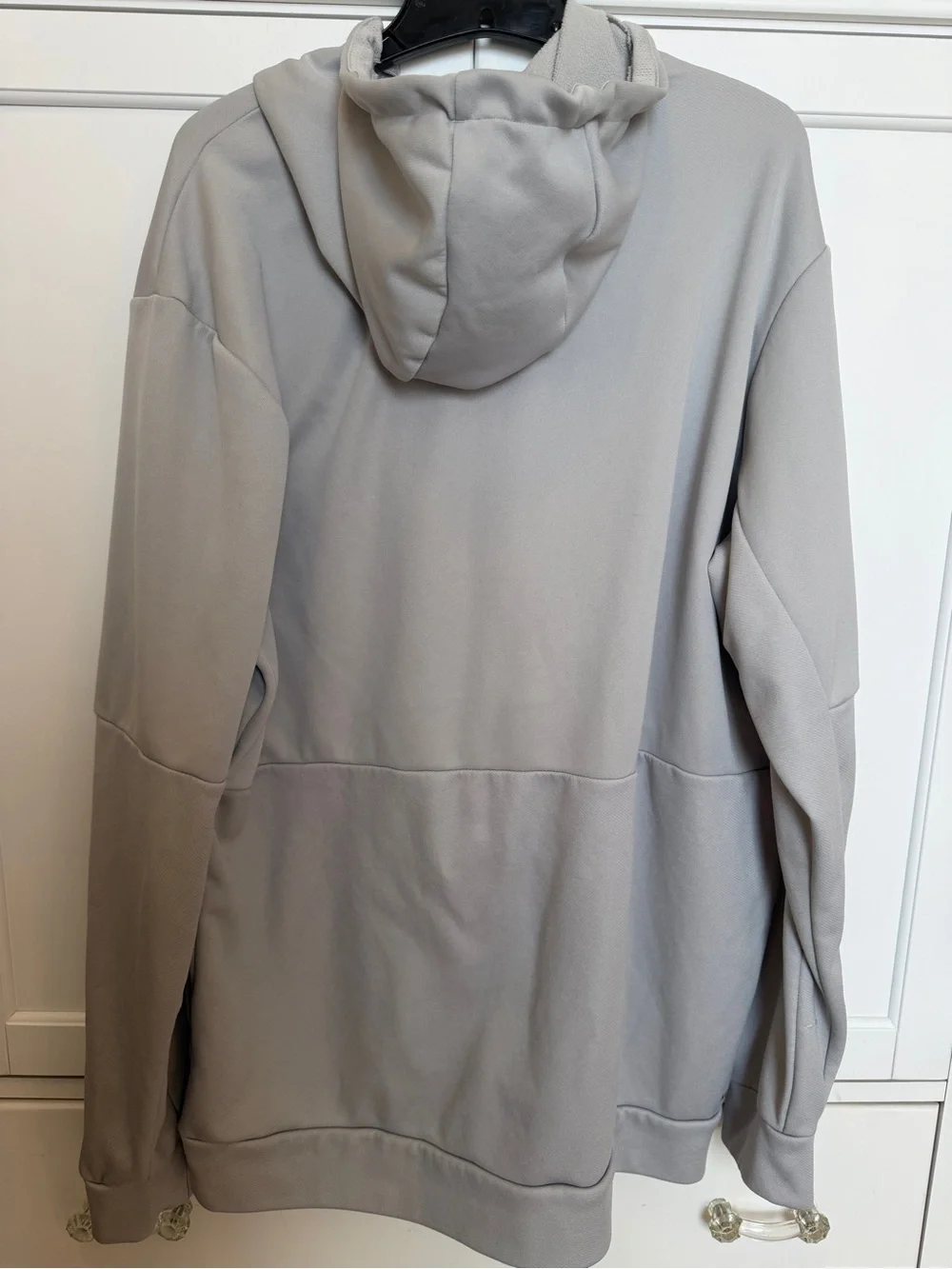 adidas Men's Light Gray Hoodie with Cowboys Graphic 2XLT